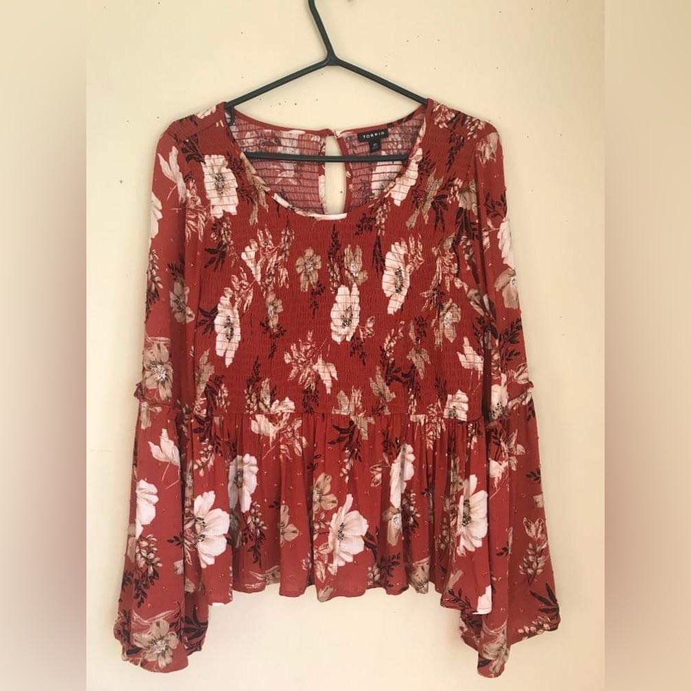Torrid peplum blouse